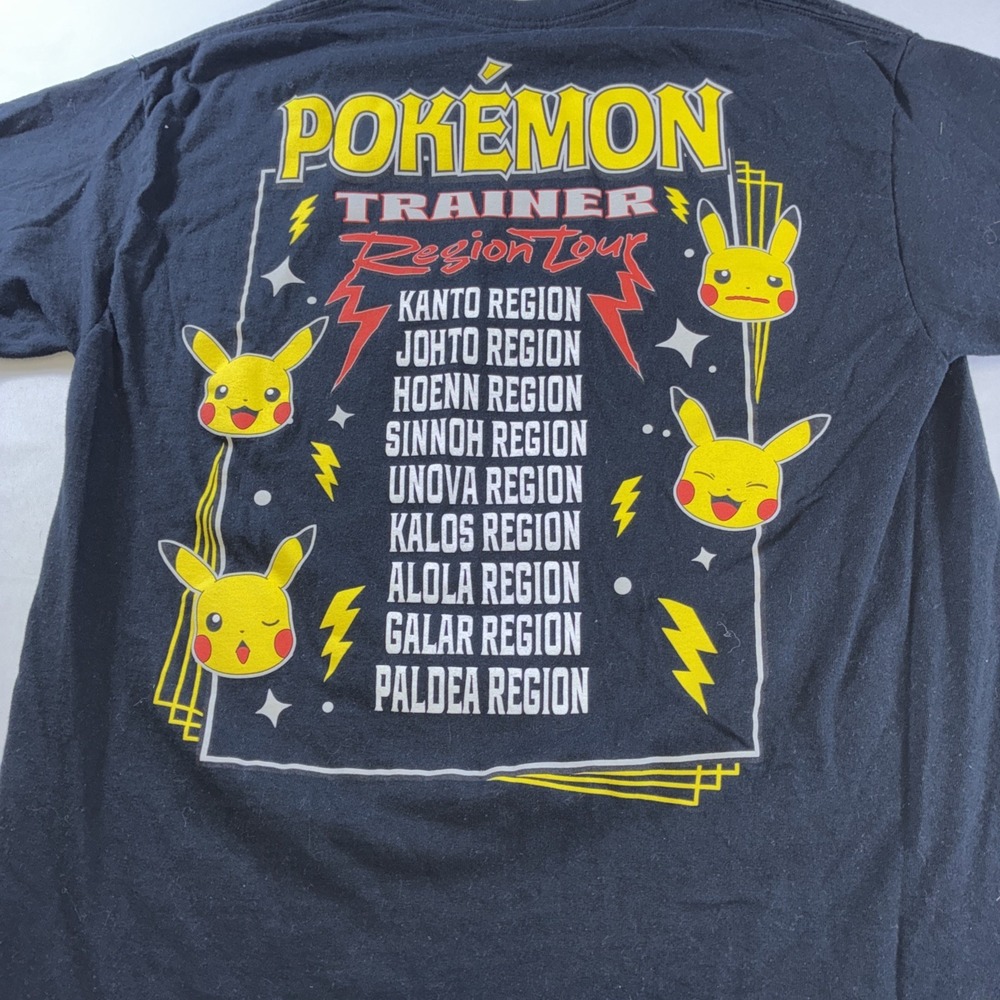 Pokémon Trainer Pikachu Region Tour Shirt Men's Size L - Picture 10 of 10